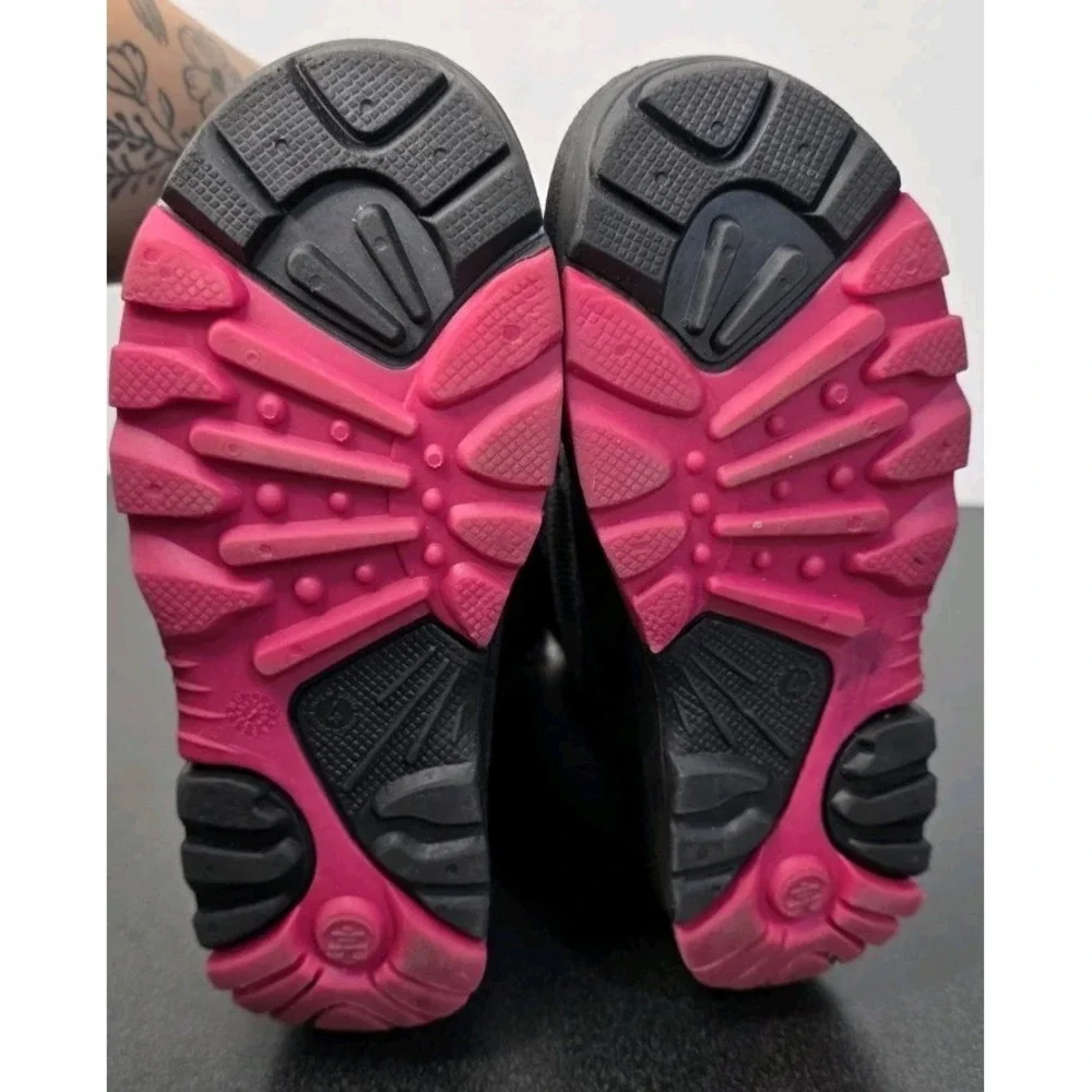 Kamik Girl 4 Powdery 3 Waterproof‎ Winter BootsPink Black Waterproof Snow Fur